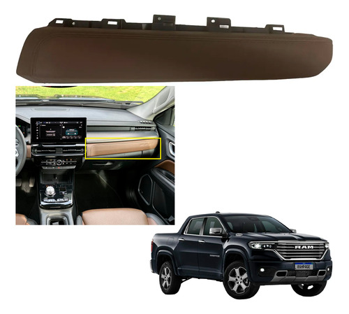 Moldura Acabamento Ram Direito Painel Rampage Laramie 2024