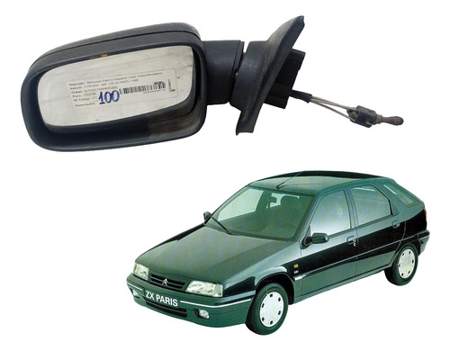 Retrovisor Citroen Zx Paris 92 93 94 95 96 97 98 Esquerdo