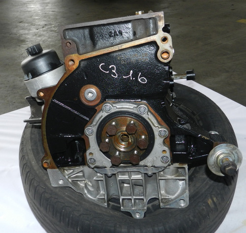 Motor Parcial S/ Cabeçote Citroen C3 1.6 16v 2011 113cv Flex