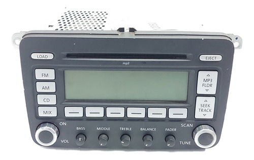 Rádio Cd Original Jetta Ano 2006 A 2010 C/ Código