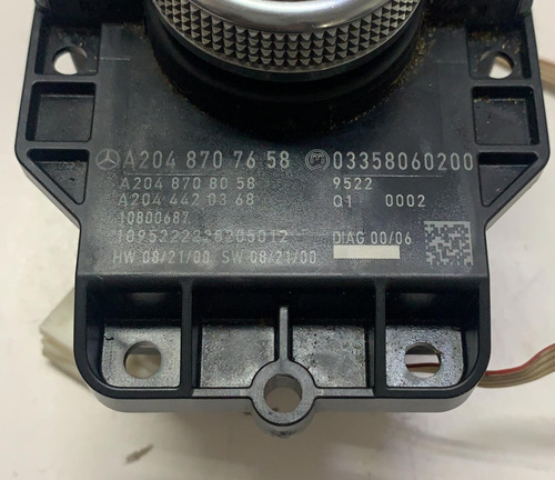 Comando Botão Navegador Mercedes C200 C180 10/12 A2048707658