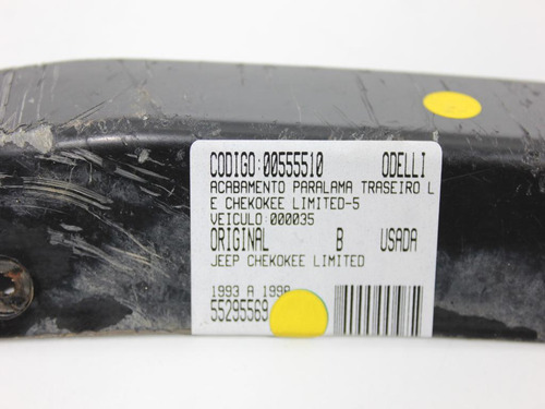 Acabamento Paralama Tras Le Cherokee Limited 93/98 Us (510)