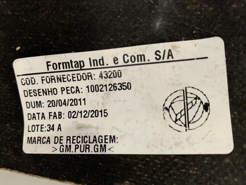 Forro De Teto Pálio Active Ano 2014 2015 Original