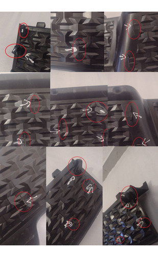 Pisante Para-choque Tras Central Dodge Rampage 24/25 Detalhe