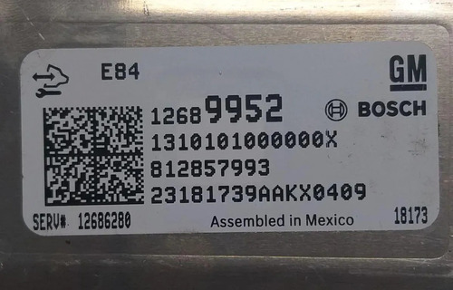 Modulo Central Injeção Gm Onix Prisma 2019 12689952