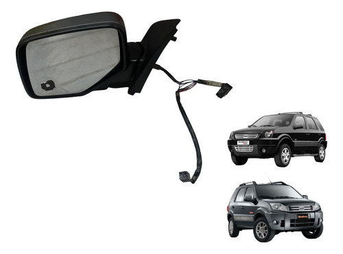 Retrovisor Ecosport 03 A 12 Elétrico Esquerdo Original Usado