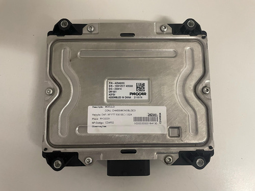 Módulo Controle Paccar Xf Ftt 530 2024 - A054g093 2119174