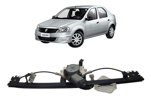 Máquina Vidro Dianteira Esquerda Renault Logan 2009 (al)