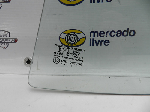 Vidro Fixo Traseiro Esquerdo Fiat Uno Vivace 4p 12/15