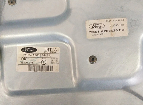 Maquina Vidro Dianteira Direita Ford Focus 2010 A 2014