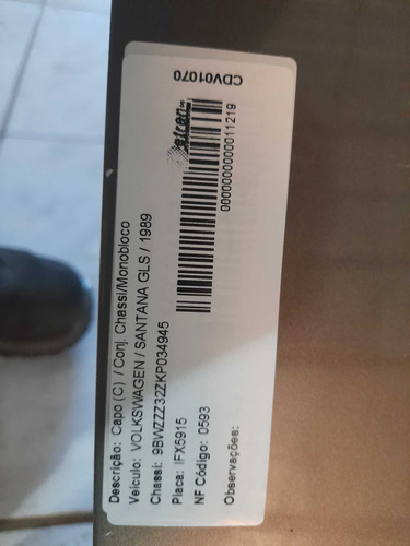 Capo Volkswagen Santana 1989