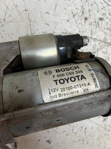 Motor Partida Toyota Corolla 2016 2017 2.0 16v Automático