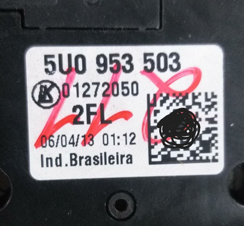 Chave Seta Limpador Vw Gol Saveiro Fox G5 G6 5u0953503