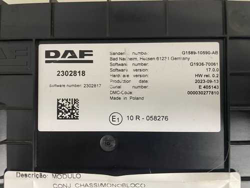 Módulo Centralina Xf Ftt 530 2024 - 2302818