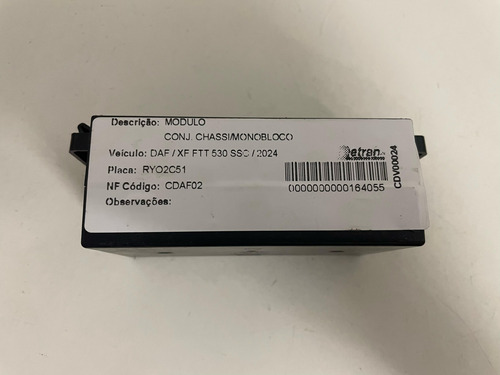 Módulo Cabine Xf Ftt 530 2024 - 2159525