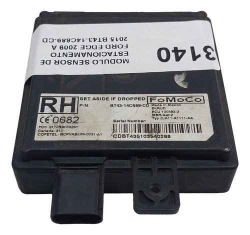 Modulo Sensor Do Estacionamento Ford Edge Ano 2009 Á 2015