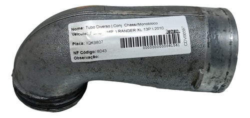 Tubo Ar Turbina Ford Ranger 3.0 2009 2012
