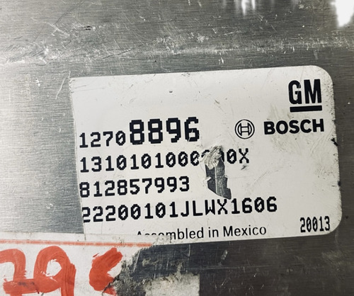 Módulo Injeção Gm Tracker 1.0 Turbo 20 A 22 12708896