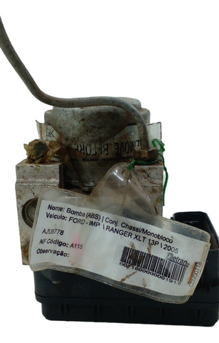 Modulo Abs Ford Ranger 2005/11 5l552c219bb (r)