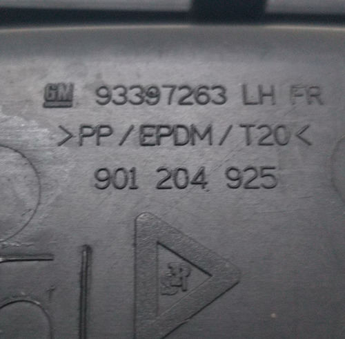 Moldura Maçaneta Interna Preta Dianteira Gm Meriva 02/12