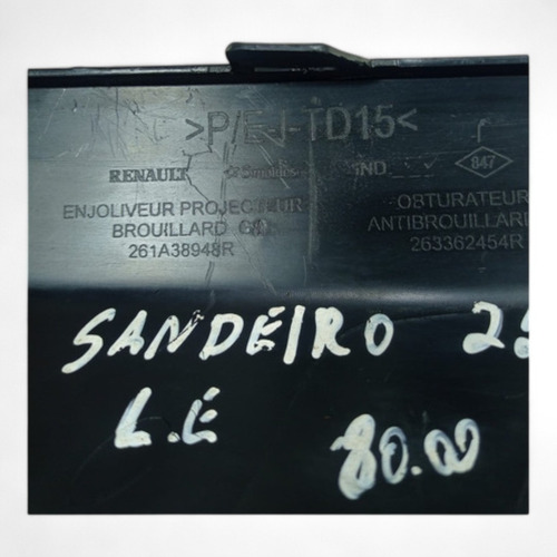 Moldura Farol De Milha Lado Esquerdo Logan 2013 A 2021