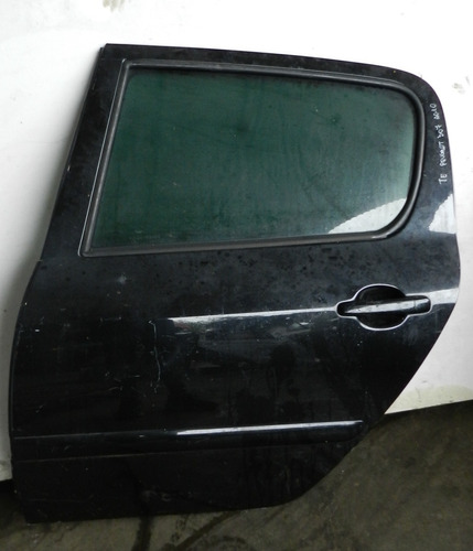 Porta Traseira Esquerda Preta Peugeot 307 2007 A 2013