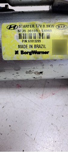 Motor De Partida Hyundai Hb20 1.0 3cc Turbo 2016 A 2023