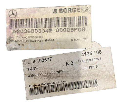 Forro Do Estepe Mercedes C200 C230 W203 01/06 Original