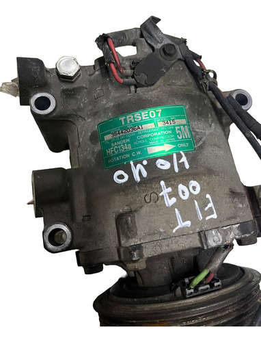 Compressor Ar Condicionado Honda Fit 2010 /2014hfc134a P