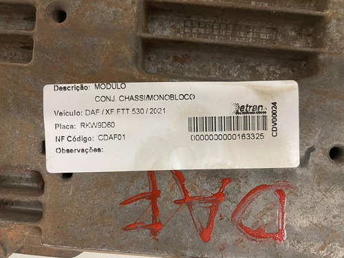 Módulo Ignição Motor Xf Ftt 530 2021 - 2160700