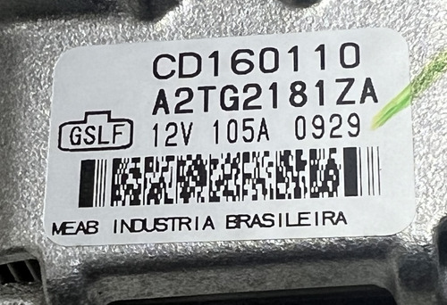 Alternador Mitsubishi Asx Lancer Outlander 2.0 Cd160110