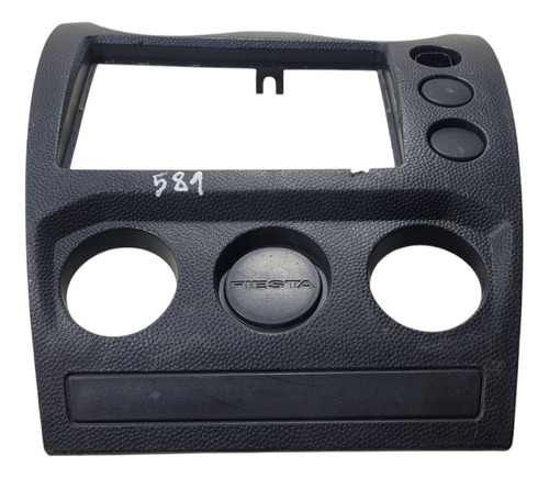 Moldura Painel Central Ford Fiesta 2012 (al) Com Detalhe