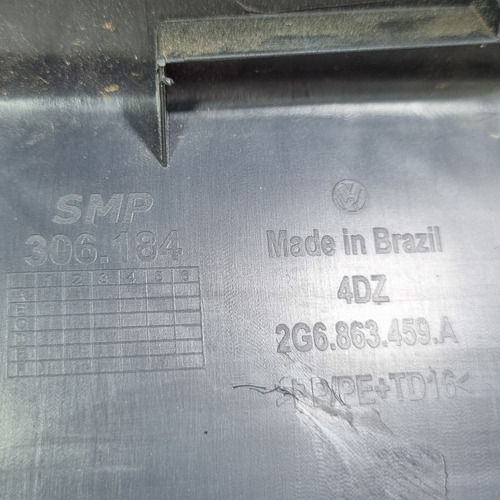 Acabamento Soleira Porta Malas Vw Polo 2016 A 2021