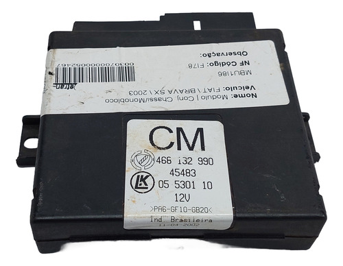 Modulo Conforto Fiat Brava 1.6 16v Cód. 468132990