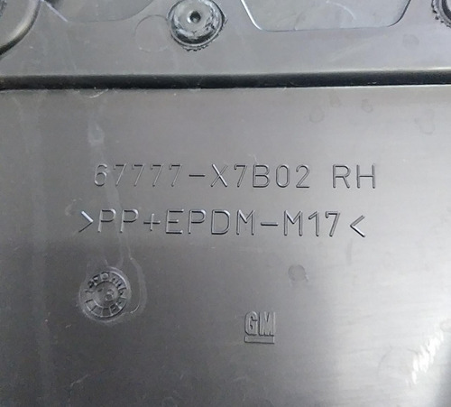 Forro Porta Dianteira Direita Gm Cobalt 18/19 67777x7b02