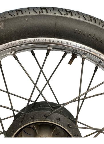 Roda Dianteira Yamaha Ybr 125 Factor C/pneu Lona Tambor