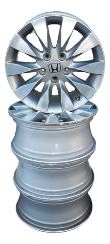 Jogo Roda Liga Aro 16 5 Furos Civic Lxl Lxs 10/12 C/ Detalhe