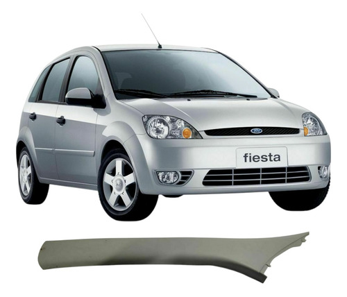 Moldura Parabrisa Esquerda Ford Fiesta 2003 A 2008 (al)  