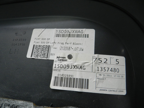 Forro Dianteiro Esquerdo Fiat 500 10/18 1sd05trm | 2123599