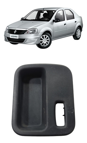 Moldura Botão Trava Vidro Renault Logan 2009 (al)