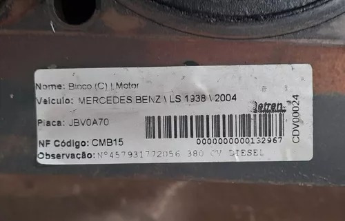 Bloco Motor Ls 1938 380cv 2004 - 457931772056