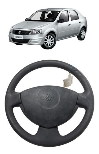 Volante Direção Renault Logan 2009 (al) Com Detalhe