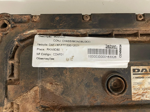 Módulo Chassis Cabine Xf Ftt 530 2021 - 2236691
