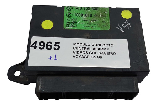 Módulo Conforto Gol / Saveiro G5 / G6 Ano 2008 A 2014