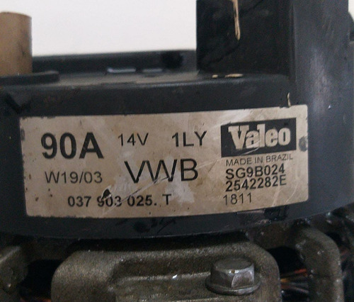Alternador Vw Polo Golf Fox 1.6 02/12 037903025t Sg9b024