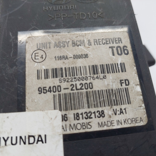 Módulo Bcm I30 2.0 Ano 2008 A 2012 Cód. 954002l200