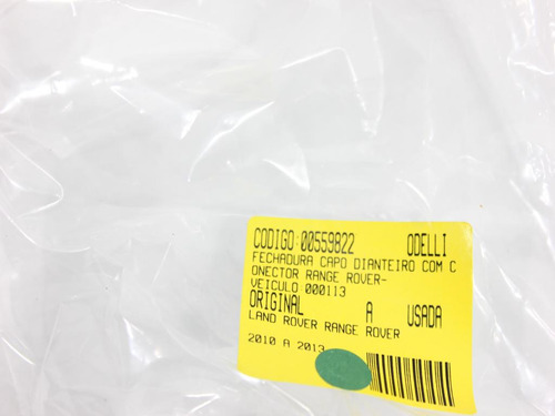 Fechadura Capô Diant Com Conector Range Rover 10/13 Us (822