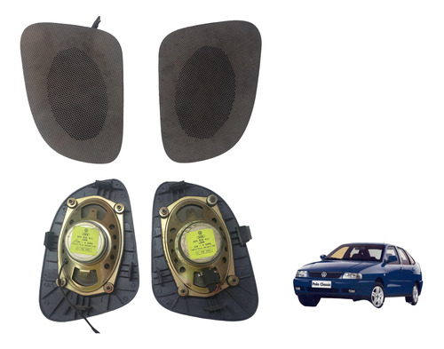 Grade Saida Som Auto Falante + Tweeter Traseiro Polo Classic