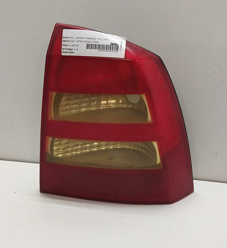 Lanterna Traseira Direita Gm Astra 2002 2003 2004 A 2010