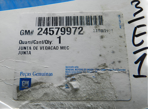 Junta Coletor Escapamento Gm Celta Prisma Onix Corsa 12/22